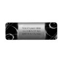 Search for floral swirl return address labels Bridal