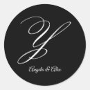 Search for letter y stickers Black