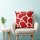 Search for giraffe pattern cushions Red