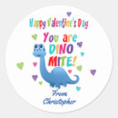 Search for dinosaur valentines stickers Boys