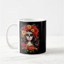 Search for floral sugar skulls mugs Dia de los muertos