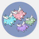 Search for flying pigs stickers Piglet