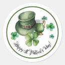 Search for green leprechaun stickers St patricks