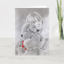 Search for teddy bear christmas cards Girl