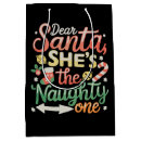 Search for naughty santa gift bags 2026