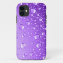 Search for water droplets iphone cases Purple