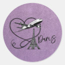 Search for airplane wedding stickers Destination