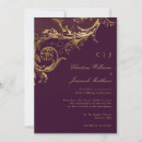 Search for romantic gothic wedding invitations Gold