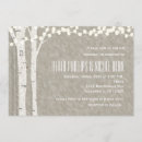 Search for birch tree wedding invitations Rustic