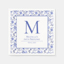 Search for vintage blue white floral napkins Antique