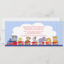 Search for animal train birthday invitations Monkey