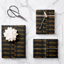 Search for gold and black christmas wrapping paper Modern