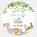 Search for animal thank you stickers Tropical