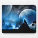 Search for howling wolf mousepads Night