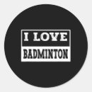 Search for badminton design stickers Funny