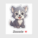 Search for cartoon wolf stickers Animal