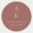 Search for pink and brown wedding stickers Modern