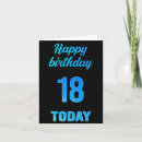 Search for 18th boy birthday cards 18 years old