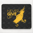 Search for never give up mousepads Success