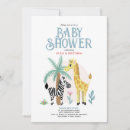 Search for gender neutral baby shower invitations Safari