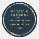 Search for navy blue return address stickers Elegant