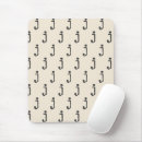 Search for white letter mousepads Initial