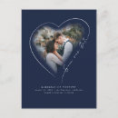 Search for heart save the dates Navy blue