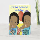 Search for twins 1st birthday cards Cute