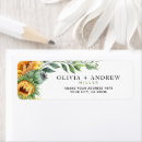 Search for sunflowers return address labels Botanical