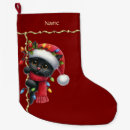 Search for black cat christmas stockings Modern