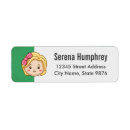 Search for cartoon characters return address labels Green