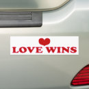 Search for love wins bumper stickers Gay