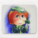 Search for three leaf clover mousepads Irish