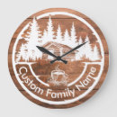 Search for family name clocks Wooden plank texture