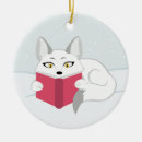 Search for white fox christmas tree decorations Snow