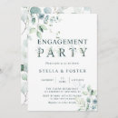 Search for white and gold engagement party invitations Eucalyptus