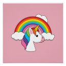 Search for kawaii unicorn posters Rainbow