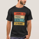 Search for funny 21st birthday tshirts 2001
