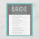 Search for shower games flyers Bridal