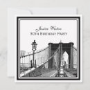 Search for nyc birthday invitations Brooklyn bridge