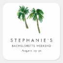 Search for watercolor palm tree stickers Bachelorette party