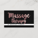 Search for massage therapist business cards Simple