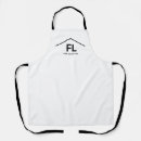 Search for black letters aprons White