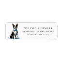Search for bow tie return address labels Dog