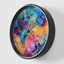 Search for alcohol ink clocks Modern