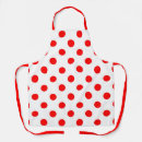 Search for polkadot aprons Red