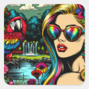 Search for parrot art stickers Flowers