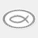 Search for fish oval stickers Ichthus