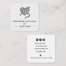 Search for crochet business cards Minimalist