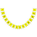 Search for yellow and black bunting flags Birthday